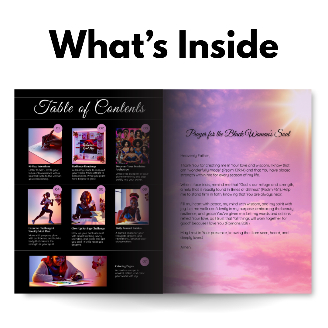 The Radiant Soul Journal (Hard Copy) – A Guided Journal for Black Women & Women of Color